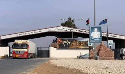 انسيابية الحركة المرورية في معبر نصيب بعد حل الإشكالات